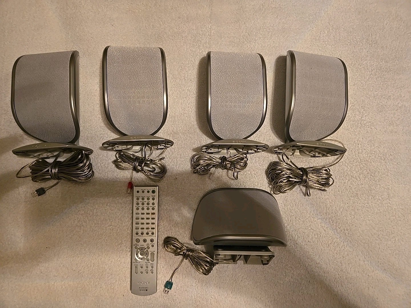 SONY SS-TS5 SS HOME THEATER SPEAKERS 5 PIECES SURROUND SOUND