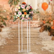 Clear Column Party Acrylic Floor Stand Wedding Backdrop Flower Stand Vase Decor