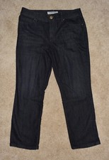 Chicos Platinum Jeans 0.5 Ultimate Fit Capris Stretch Denim 6