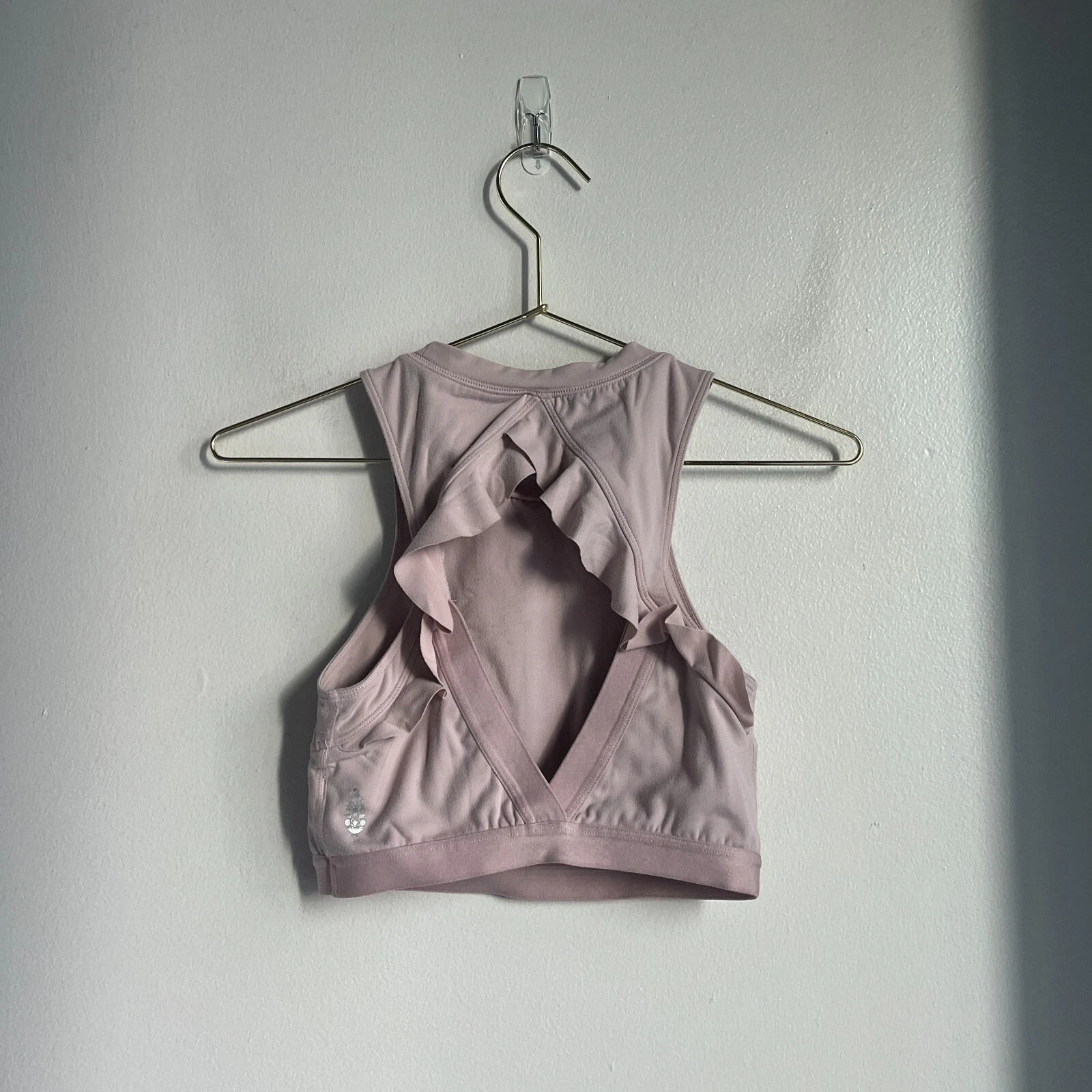 free-people-movement open back ruffle crop tank-top