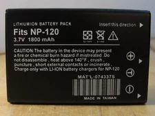 4 Pack NEW Fuji NP-120 3.7v 1800 mAh Camera Batteries for Fujifilm & More! USA