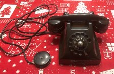 TELEFONO A DISCO VINTAGE, ANNI '60, FATME BACHELITE NERO COME DA FOTO