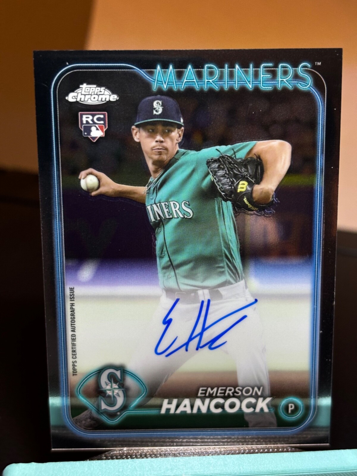2024 Topps Chrome - Emerson Hancock RC #RA-EH - Auto - Mariners