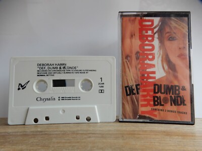DEBORAH HARRY BLONDIE DEF DUMB & BLONDE MUSIK KASSETTE MC TAPE 1989 CHRYSALIS