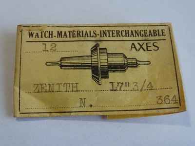 Pièce Horlogerie - Axe De Balancier Pour Mouvement Montre UNITAS 6310 - Neuf Sans Étiquette