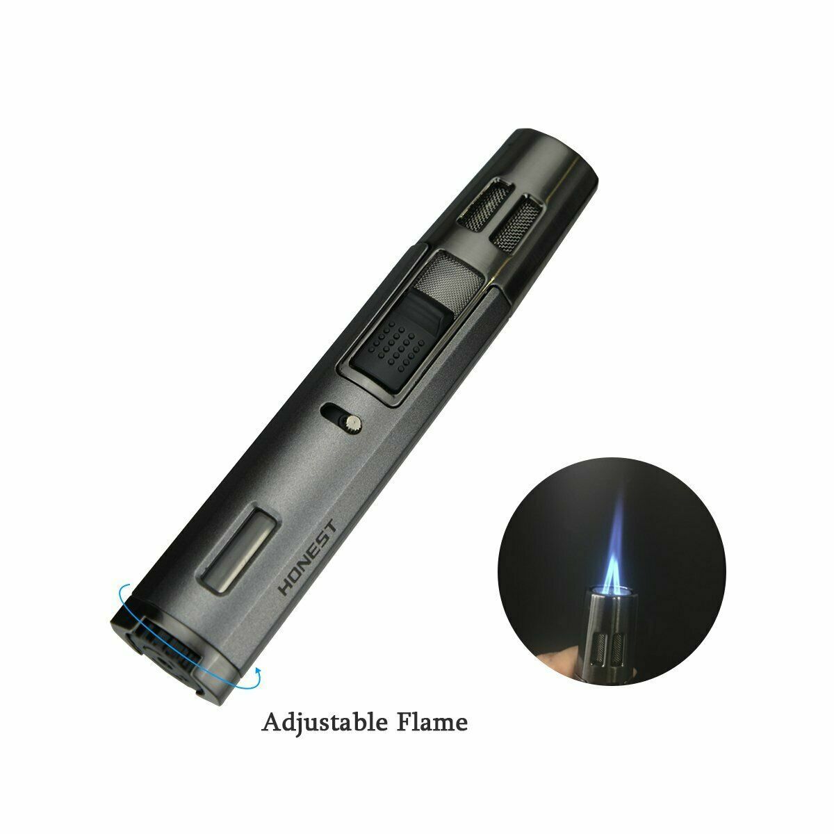 Cigar Lighter Dual Blue Flame Windproof Jet Torch Lighter