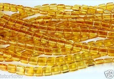 50 CzechMates 2-Hole Tile Glass Beads Topaz 6mm