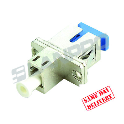 LC/UPC to SC/UPC Female to Female Simplex Fiber Optic Hybrid Adapter