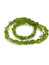 Natural Faceted Green Peridot Nugget Shape Beads 7mm Gemstone Beads