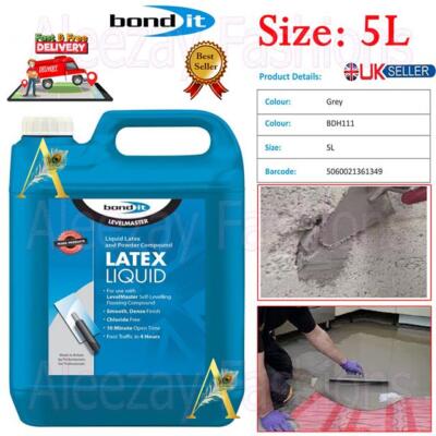 Bond IT 5L Bodenbelag Compound Levelmaster Acryl Flüssig Latex Bodennivellierung UK