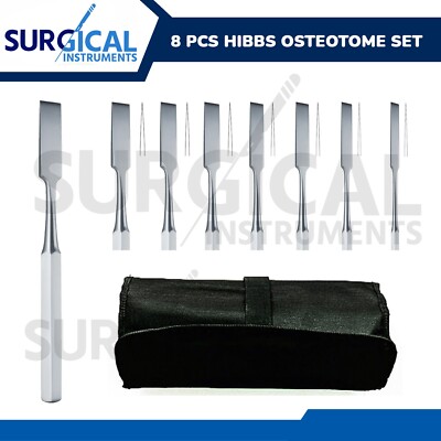 Ex Ossibus Set Di 7 Osteotomi Hibbs Per Chirurgia Ortopedica - Acciaio Inox Qualità Tedesca, Strumenti Chirurgici Professionali Set Osteotomi Professionali - Foto 4