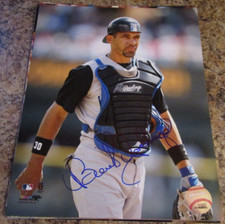 BENITO SANTIAGO SIGNED 8X10 GLOSSY PHOTO KANSAS CITY ROYALS (A)