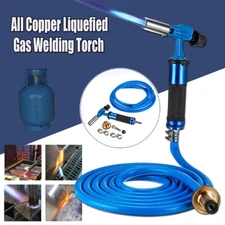 Electronic Ignition Liquefied Gas Welding Gun Torch Kit + 3m Hose For Soldering