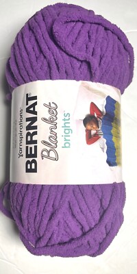 BERNAT BLANKET  BRIGHTS Yarn. 1 Ball . POW PURPLE. I Combine Shipping. Req