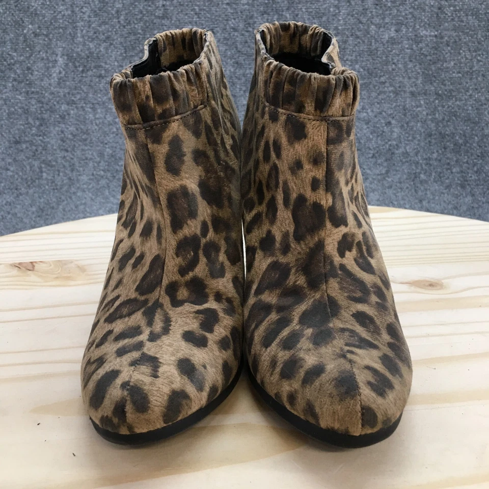 Sam And Libby Botas Mujer 5.5 Estampado Animal Tacones Botín Marrón Imitación Cuero Foto 4 de 4