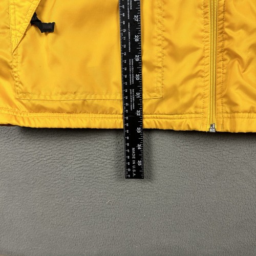 Vintage Nike Jacket Mens XL Yellow Fleece Lined Full Zip Nylon Windbreaker Y2K - Picture 18 of 20