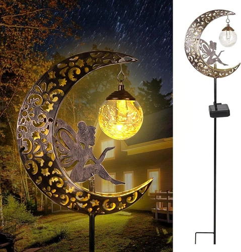 SOLAR LED Außen Stecklampe Flammen Deko Design Erdspieß Leuchte Garten Lampen - Bild 1 von 13
