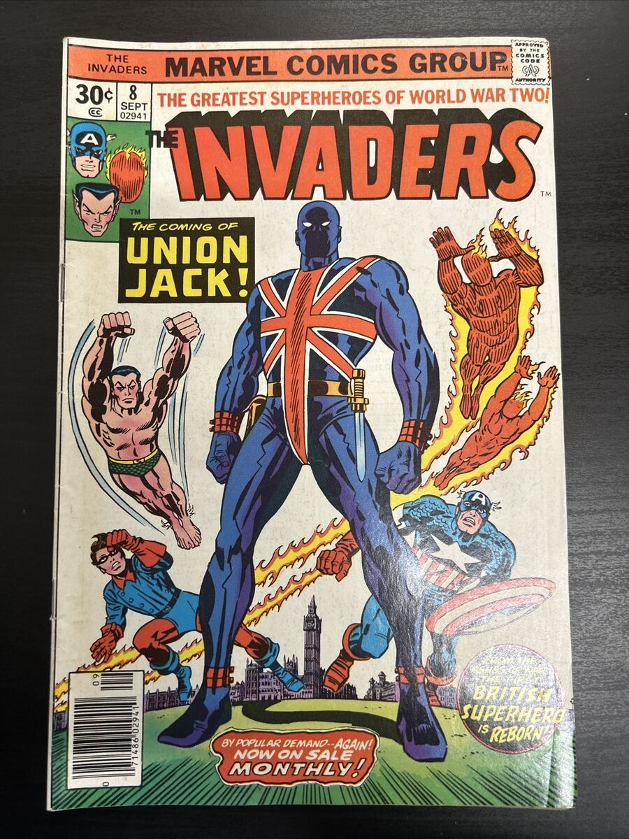 The Greatest Superheros Of World War Two! The Invaders ( com1,015 )