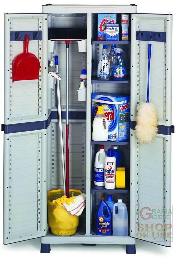 28374 ARMADIO TERRY PLASTIC DOMINO BASE-3700 DIVISORIO CM. 70x44x182h.