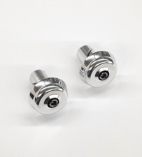 Raro set di 2 tappi terminali in feltro biciclette Beach Cruiser bar nuovi vecchio stock stile zeppa