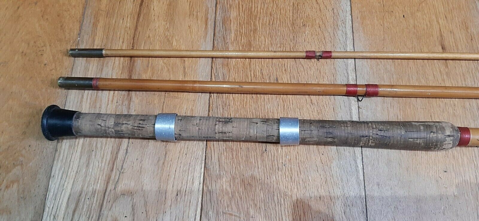 A Vintage Cane 3 Piece 10Ft 5Inch Fishing Rod. eBay