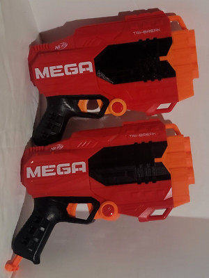 NERF MEGA Tri-Break Dart Blaster Gun Set Of 2 ~ No Darts Not Tested