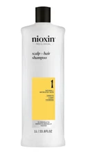 NIOXIN System 1 Cleanser Shampoo 33.8 oz, 1 Liter (New packaging)