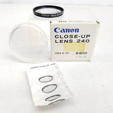 Canon Close Up 240 58mm Screw In Type Filter Photography Camera With Box