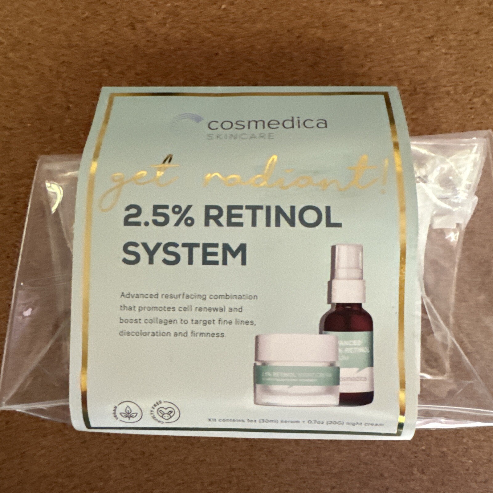 Get Radiant 2.5% Retinol System New!