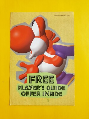 NUS-NYSE-USA Yoshi Free Players Guide Offer Insert N64 Nintendo 64