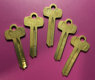Star brand key blanks set of 5 # 6BE1   locksmith                           [B9]