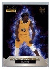 2022 Wild Card Matte Rising Heat White/Purple Davion Mitchell #RH-5