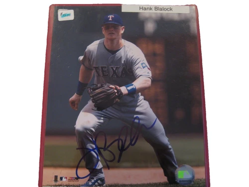Hank Blalock MLB Original Autographed Photos