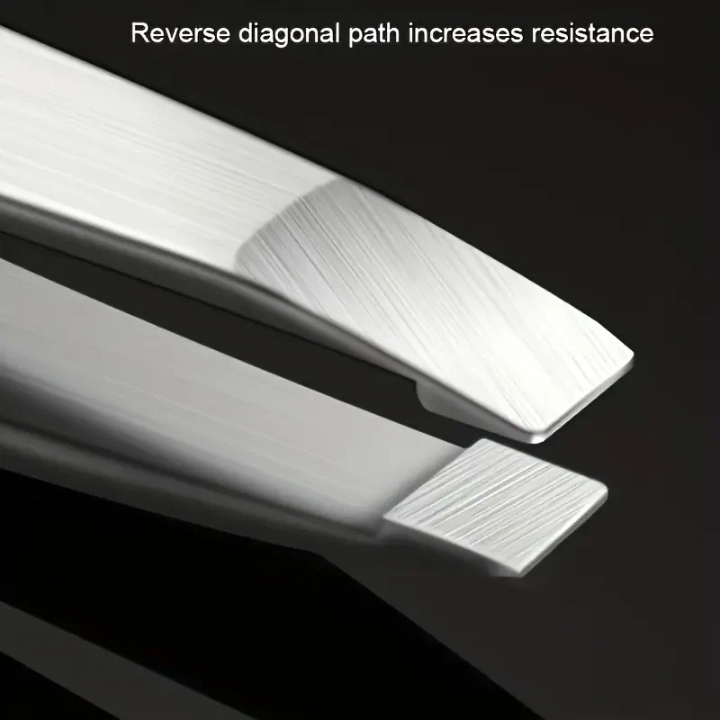 Set of 4 Stainless Steel Tweezers Sliver Tweezers Pointed Tweezers Eye Brown Tweezers - Image 3 of 4