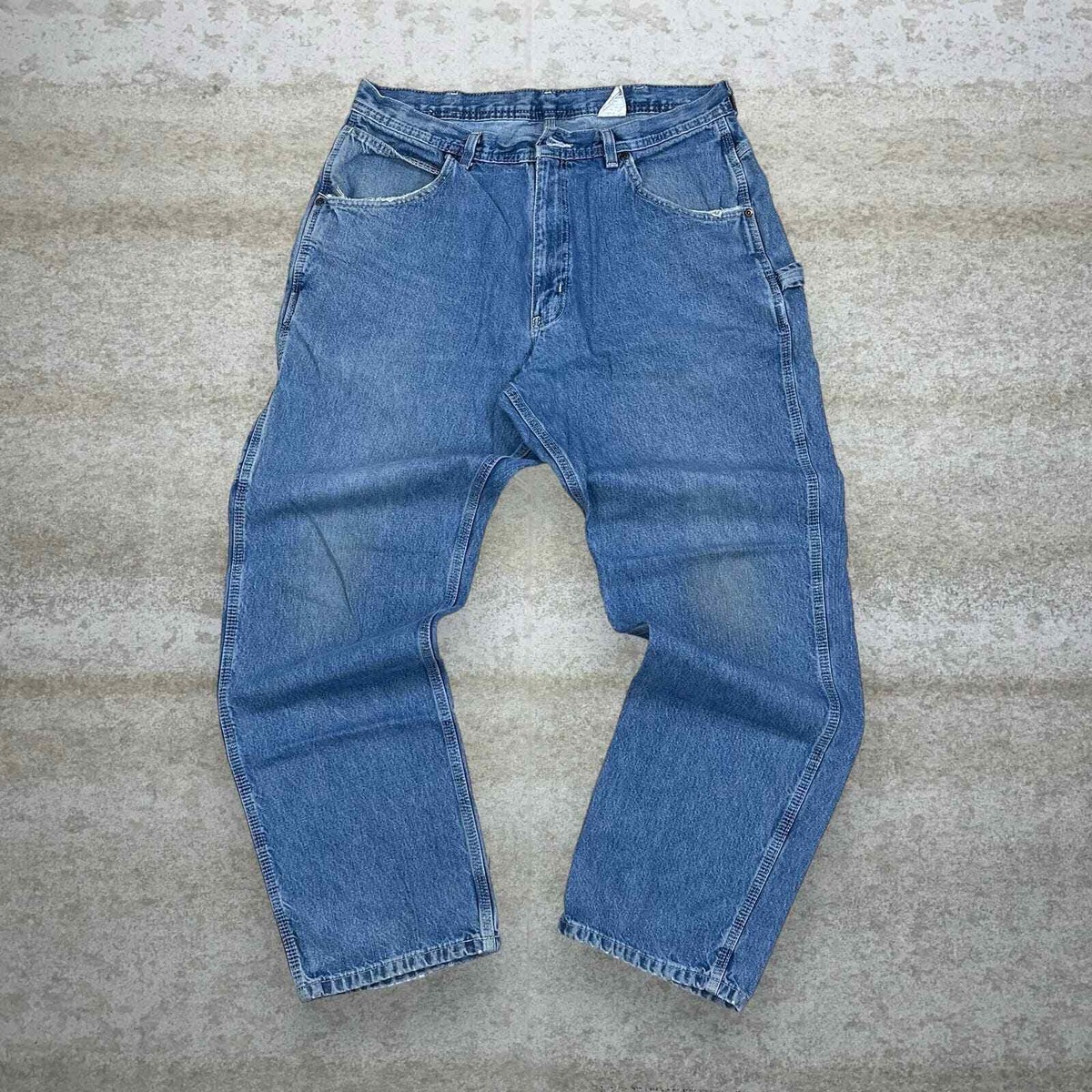 Vintage Key Carpenter Jeans 36x32 Medium Wash Denim Baggy