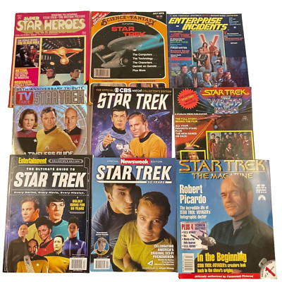 9 STAR TREK magazines  TV GUIDE STAR TREK II III Newsweek SPOCK JIM T KIRK NIMOY