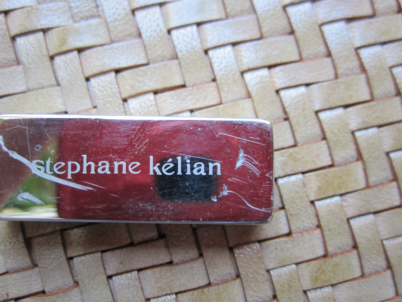 °°° DOCUMENT HOLDER / TABLET LEATHER BRAIDED BEIG… - image 12