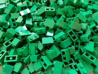 Lego 100 x Basicsteine gebraucht in versch. Farben - 3004 - Brick 1 x 2