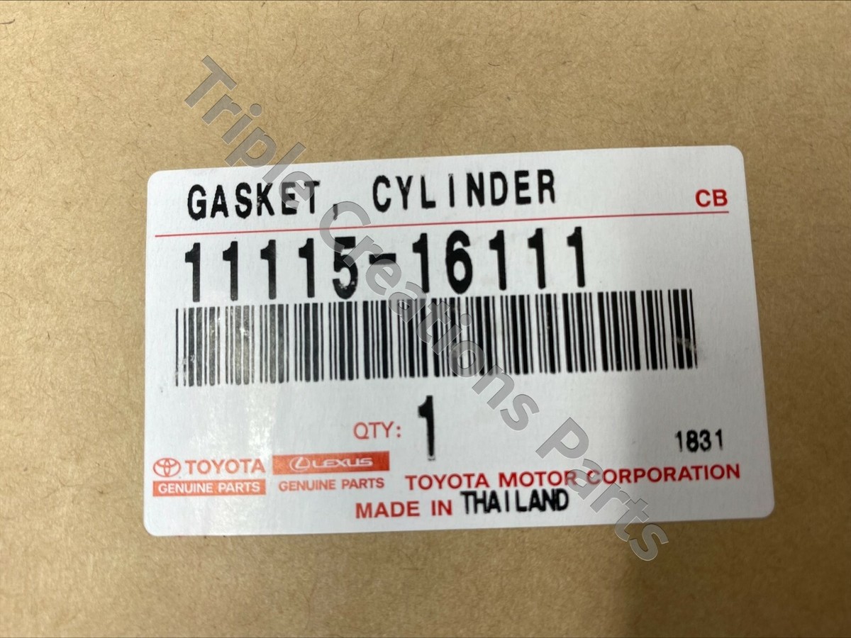Toyota Genuine 11115-16111 Gasket Cylinder Head 1111516111 OEM | eBay