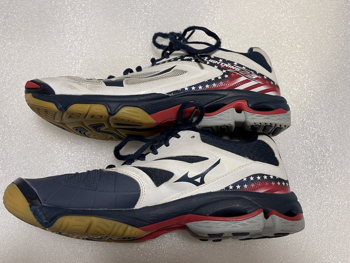 Mizuno Wave Lightning Z3 Sneakers Women's Size 9.5 US White/ Red