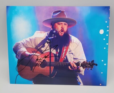 LARRY FLEET COUNTRY MUSIC STAR SIGNED 8X10 MUSIC PHOTO COA WORKIN HARD