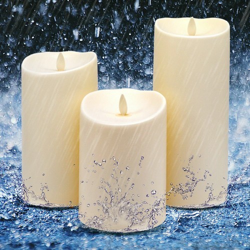 Luminara Waterproof LED Candles, Outdoor Flameless Realist Flicker with