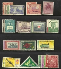 PAKISTAN STAMP COLLECTION  #20....677  -- (67) SETS + SS  -- 1948  --  MINT