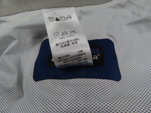 Patagonia H2NO Jacket Mens XS Blue Torrentshell Rain Coat Hooded Waterproof - Picture 12 of 12