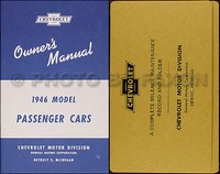 1946 Chevrolet Auto Owners Manuell Paket Mit Umschlag 46 Chevy Owner FüHrung