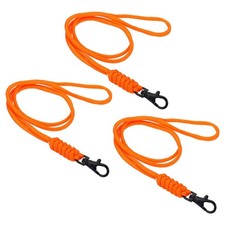 Lanyard neck, 3 pcs long strap lanyard badge, orange