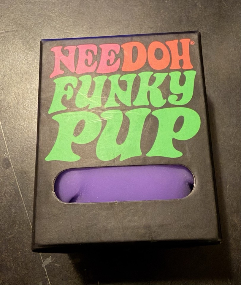 NeeDoh Funky Pup Squishy Fidget Toy Purple