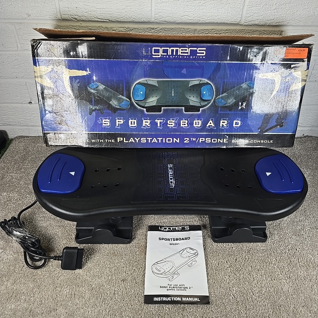4Gamers Sportsboard for PS2/PSOne Ps1 Skateboard Snowboard Controller Boxed