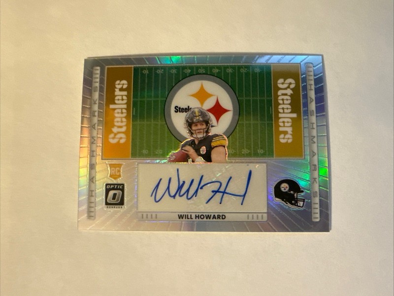 🔥 2025 OPTIC Rookie Will Howard Hashmarks Auto. SUPER CLEAN GEM 🔥SSP New
