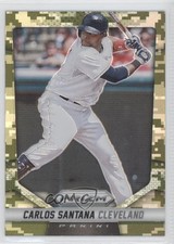 2014 Panini Prizm Camo Prizm Carlos Santana #78 h3a